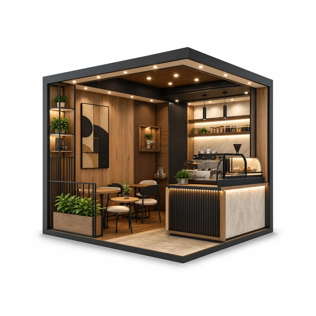تصميم كوفي شوب (أقل من 500 م)